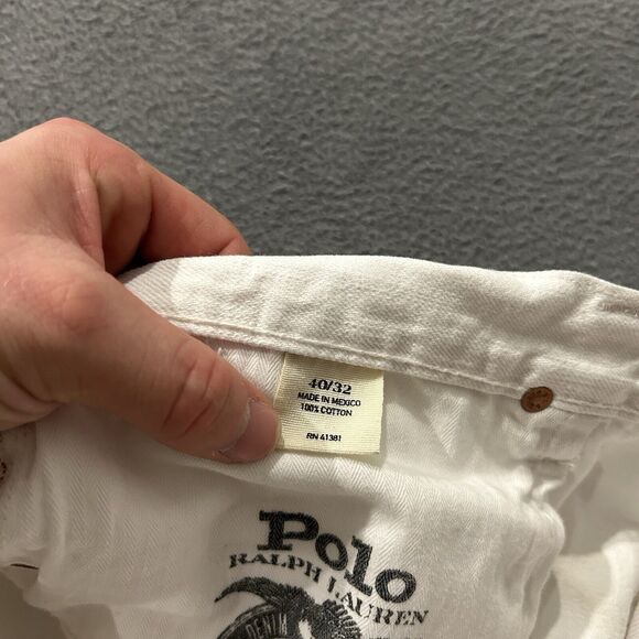 Polo by Ralph Lauren White Straight Men Jeans - Picture 5 of 13